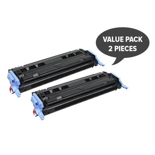 HP Compatible 2 x CART-307 Q6000A #124A Black Premium Generic Toner