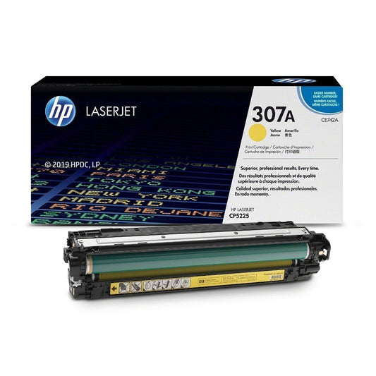 HP Compatible AUSTIC Laser Toner Cartridge CE742A #307A Yellow Premium Generic Toner Cartridge
