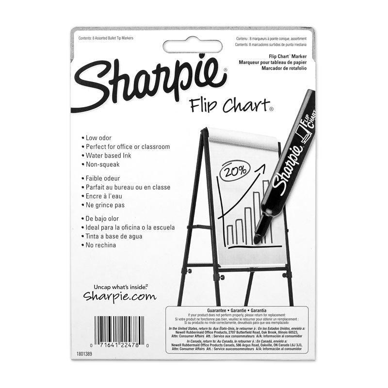 SHARPIE Flip Chart Markers Assorted Box of 8