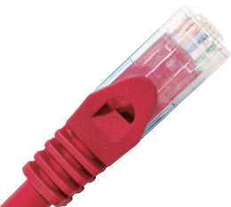 CABAC 3m CAT6 RJ45 LAN Ethernet Network Red Patch Lead