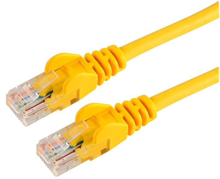 CABAC 10m CAT5 RJ45 LAN Ethenet Network Yellow Patch Lead