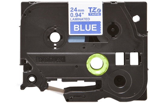 BROTHER 1PK 100% Compatible for Brother P-Touch TZe 555 White on Blue TZE Tape Label, Length 8m (26.2ft) Width: 24mm (1 inch) Good for hot and cold environments