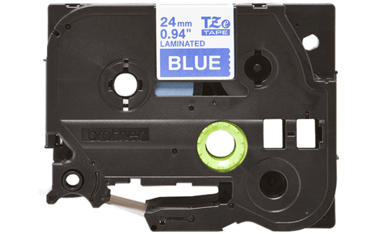 BROTHER 1PK 100% Compatible for Brother P-Touch TZe 555 White on Blue TZE Tape Label, Length 8m (26.2ft) Width: 24mm (1 inch) Good for hot and cold environments
