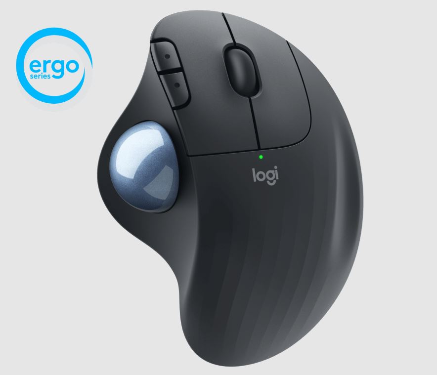 LOGITECH Ergo M575 Wireless Ergonomic Mouse-Black