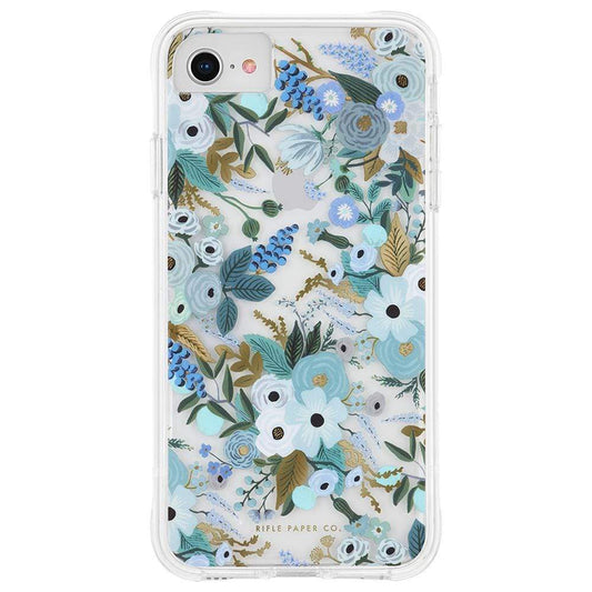 FORCE TECHNOLOGY Apple iPhone SE / iPhone 8 / iPhone 7 - Rifle Paper Co. - Garden Party Blue (CM042582), Compatible with wireless charging