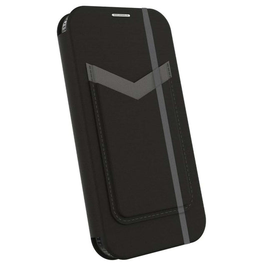 FORCE TECHNOLOGY Miami Wallet Case for Apple iPhone 13 Pro Max - Smoke Black (EFCMIAE193SMB), 2.4m Military Standard Drop Tested, Convenient and card/ cash pocket