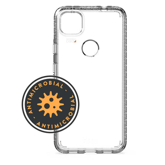 FORCE TECHNOLOGY Zurich Case for Google Pixel 4a (5G) - Clear (EFCTPGE868CLE), Antimicrobial, Shock and drop protection, Lightweight, sleek design, Corner Airbags