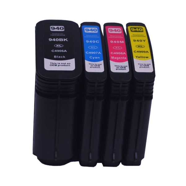 HP Compatible Series 940XL Remanufactured Cartridge Set (4 Cartridges)