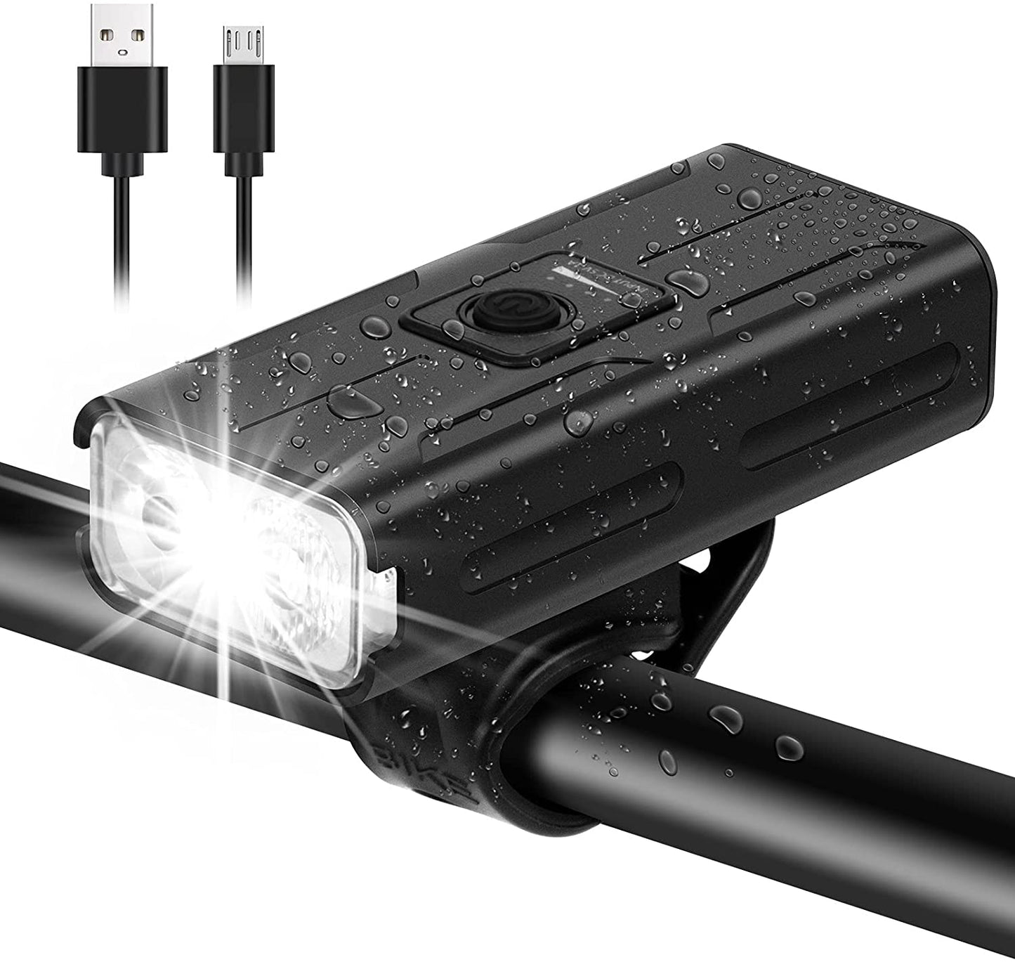 Bike 360 Light Front USB Rechargeable 1000 Lumen IPX4 Waterproof and Built in 2500mAh Powerbank Led Bicycle Lighting