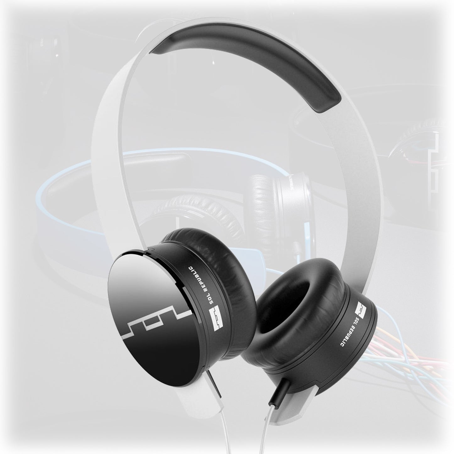 SOL Republic Tracks White On-Ear Headphones Wired SOL Sound Engine