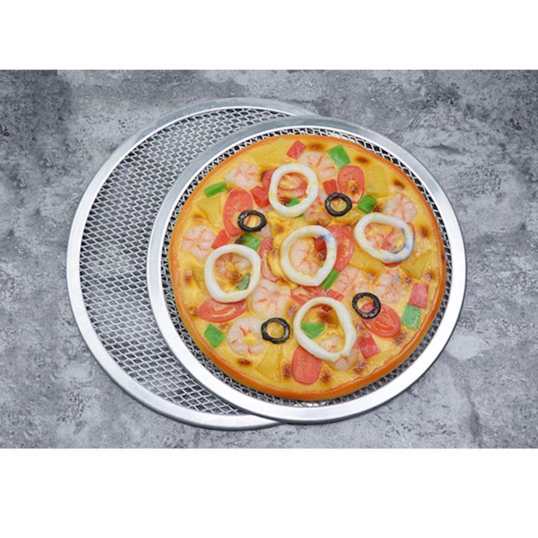 SOGA 9-inch Round Seamless Aluminium Nonstick Commercial Grade Pizza Screen Baking Pan