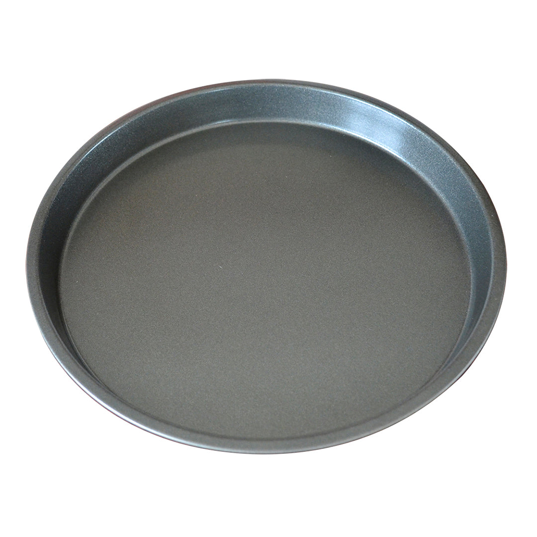 SOGA 2X 7-inch Round Black Steel Non-stick Pizza Tray Oven Baking Plate Pan