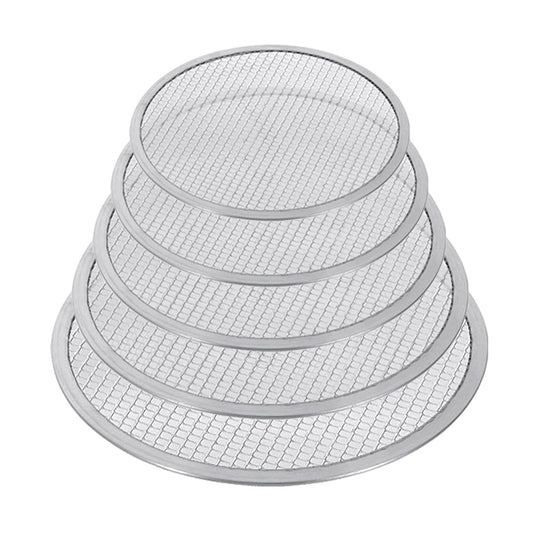 SOGA Round Seamless Aluminium Nonstick Commercial Grade Pizza Screen Baking Pan Set
