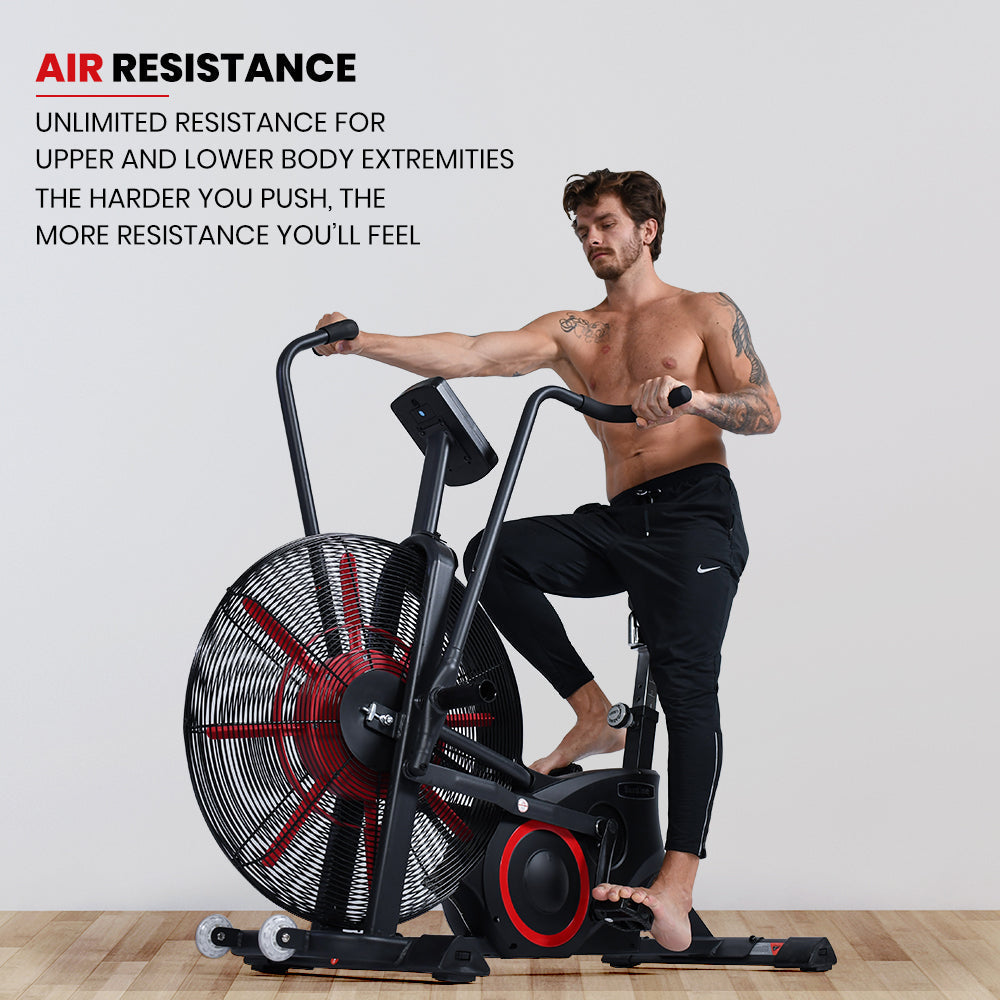 Sardine Sport Spin AirBike, Exercise Bike, Indoor Fan Bike