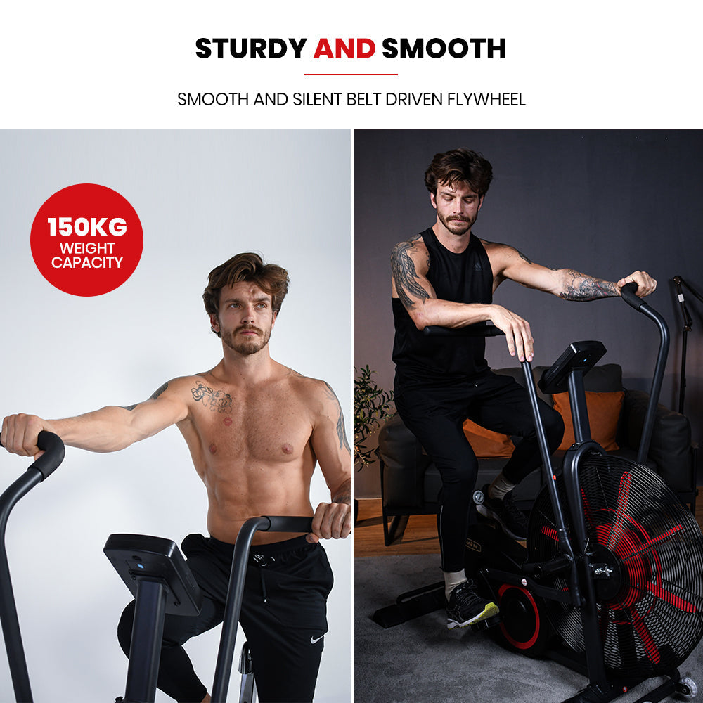 Sardine Sport Spin AirBike, Exercise Bike, Indoor Fan Bike