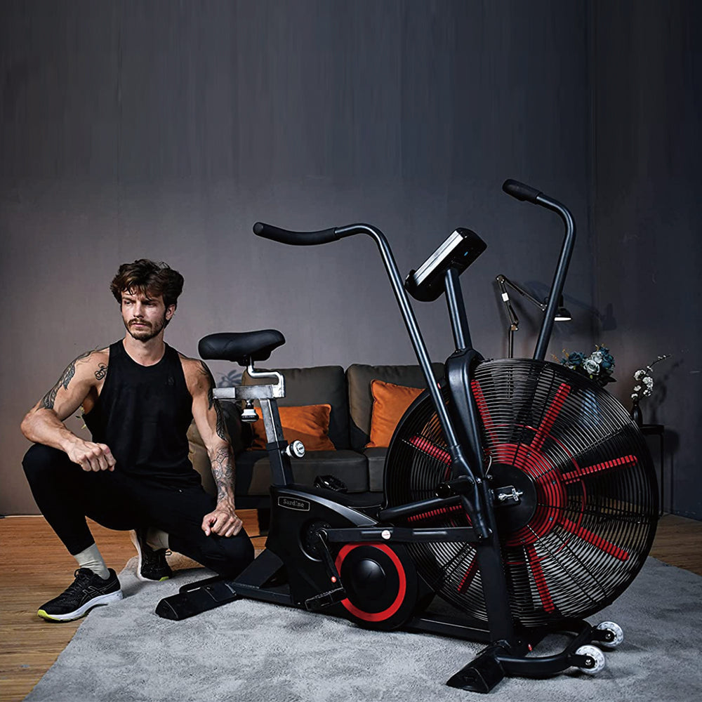 Sardine Sport Spin AirBike, Exercise Bike, Indoor Fan Bike