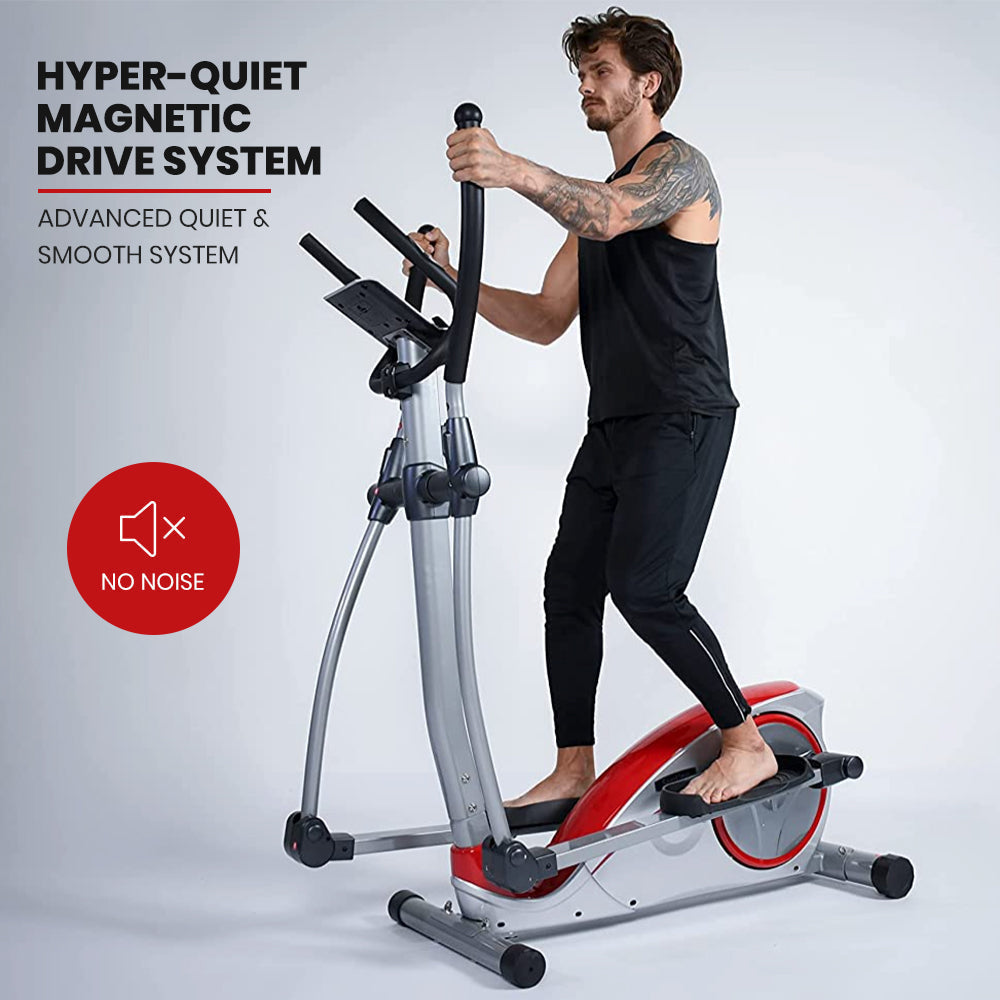 Sardine Sport E60 Elliptical Machine Cross Trainer with 8 Level Resistance, Hyper-Quiet Magnetic System