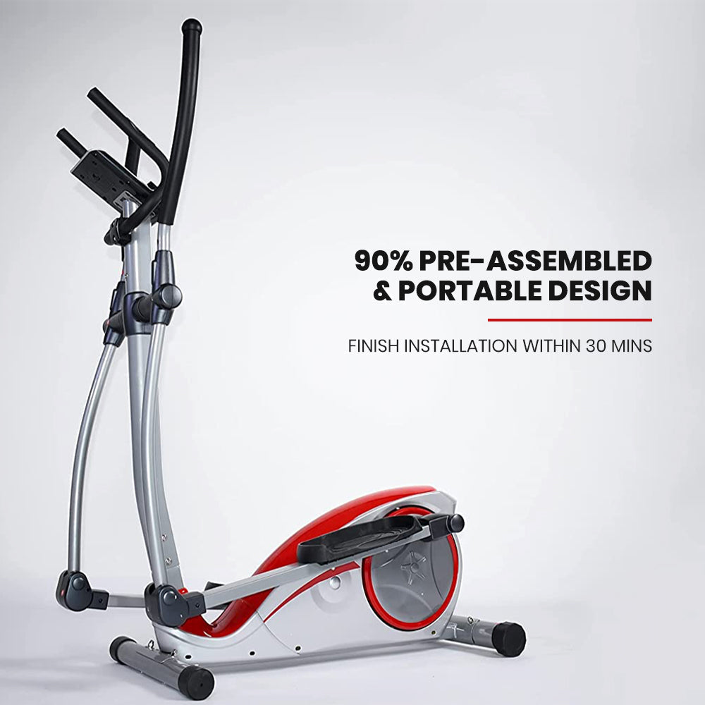Sardine Sport E60 Elliptical Machine Cross Trainer with 8 Level Resistance, Hyper-Quiet Magnetic System