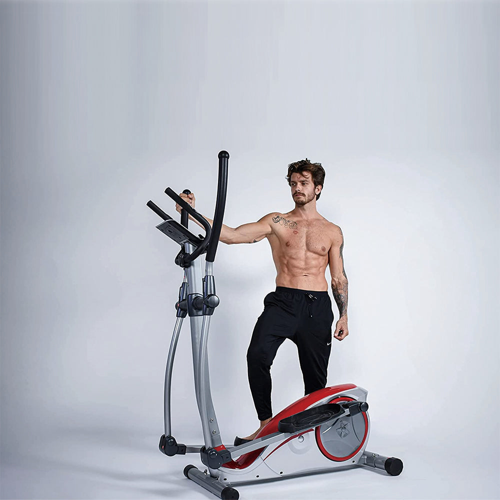 Sardine Sport E60 Elliptical Machine Cross Trainer with 8 Level Resistance, Hyper-Quiet Magnetic System