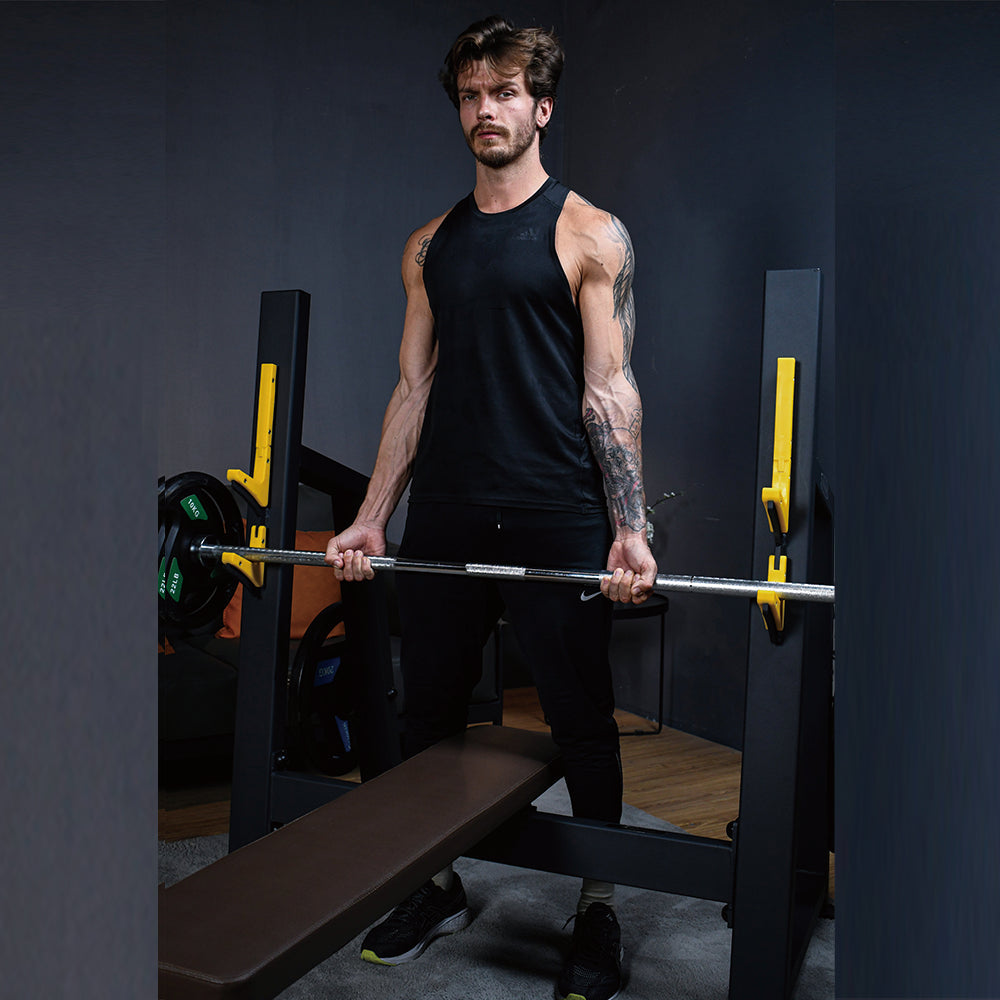 Sardine Sport Olympic Flat Weight Bench Press, Multifunctional Strength Training&Home Gym System