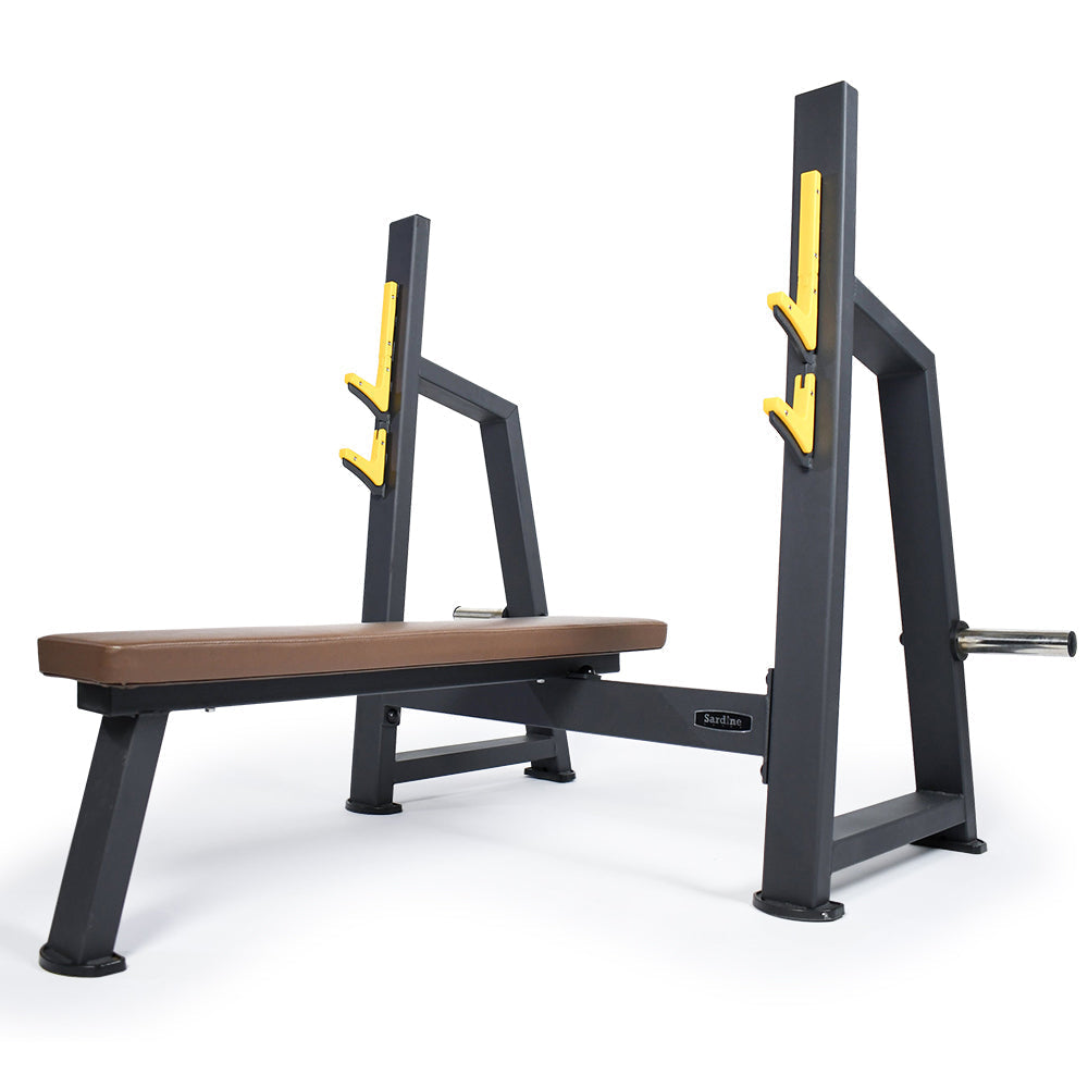 Sardine Sport Olympic Flat Weight Bench Press, Multifunctional Strength Training&Home Gym System