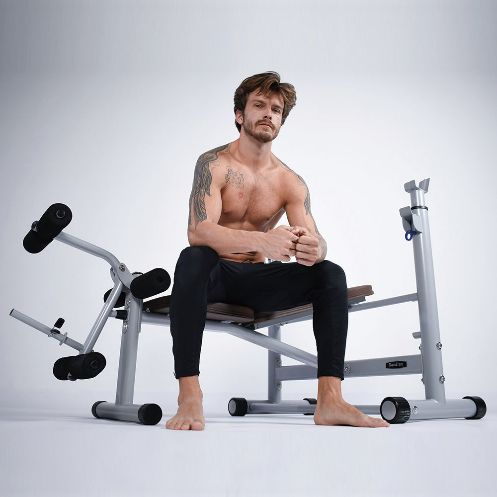 Sardine Sport Adjustable Multifunctional Weight Bench Press, Strength Training&Home Gym System