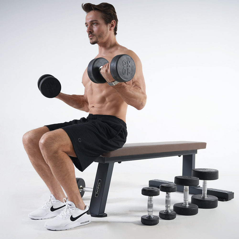 Sardine Sport FB68 Heavy Duty Flat Bench, 450kg Weight Capacity for Home Gym Exercise, Weight Lifting&Abdominal Training