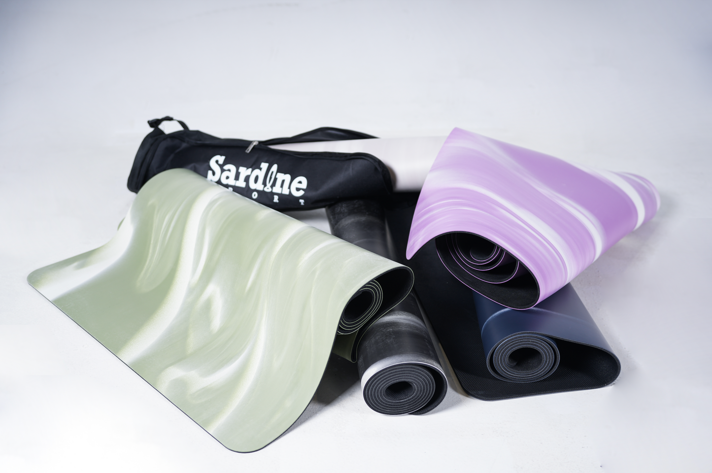 Sardine Sport Natural Rubber Yoga Mat, Extra 4.5mm, Thick & Large Mat, High-Density, Anti-Tear Black (L1830* W680* H4.5mm)