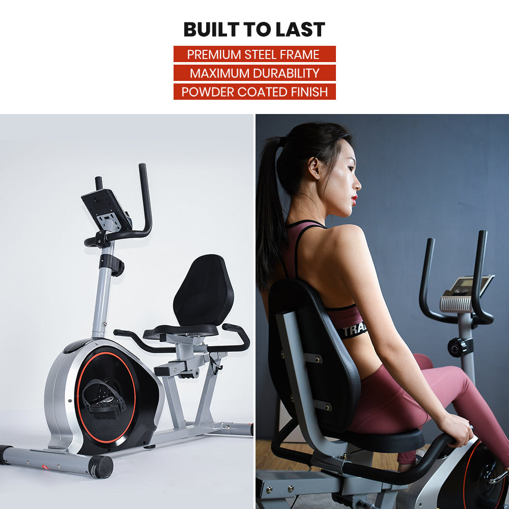 Sardine Sport K16 Recumbent Exercise Bike, Adjustable Magnetic Resistance