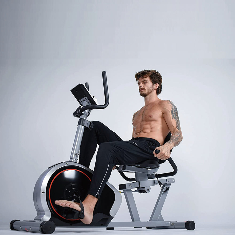 Sardine Sport K16 Recumbent Exercise Bike, Adjustable Magnetic Resistance