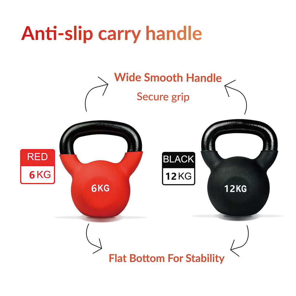 Sardine Sport Kettlebells Red/Black (6kg, 8kg, 10kg&12kg ) Red