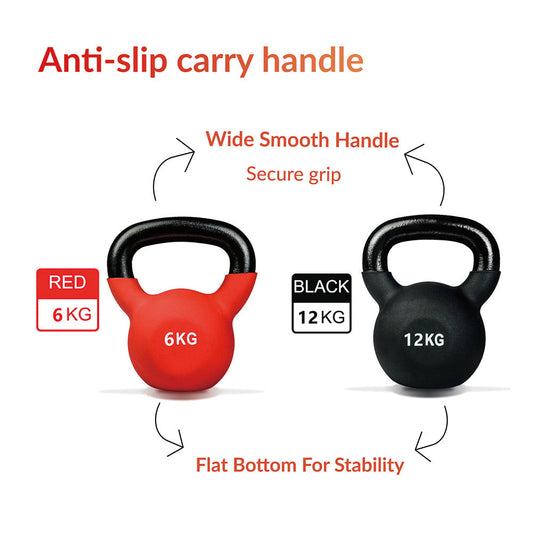 Sardine Sport Kettlebells Red/Black (6kg, 8kg, 10kg&12kg ) Red