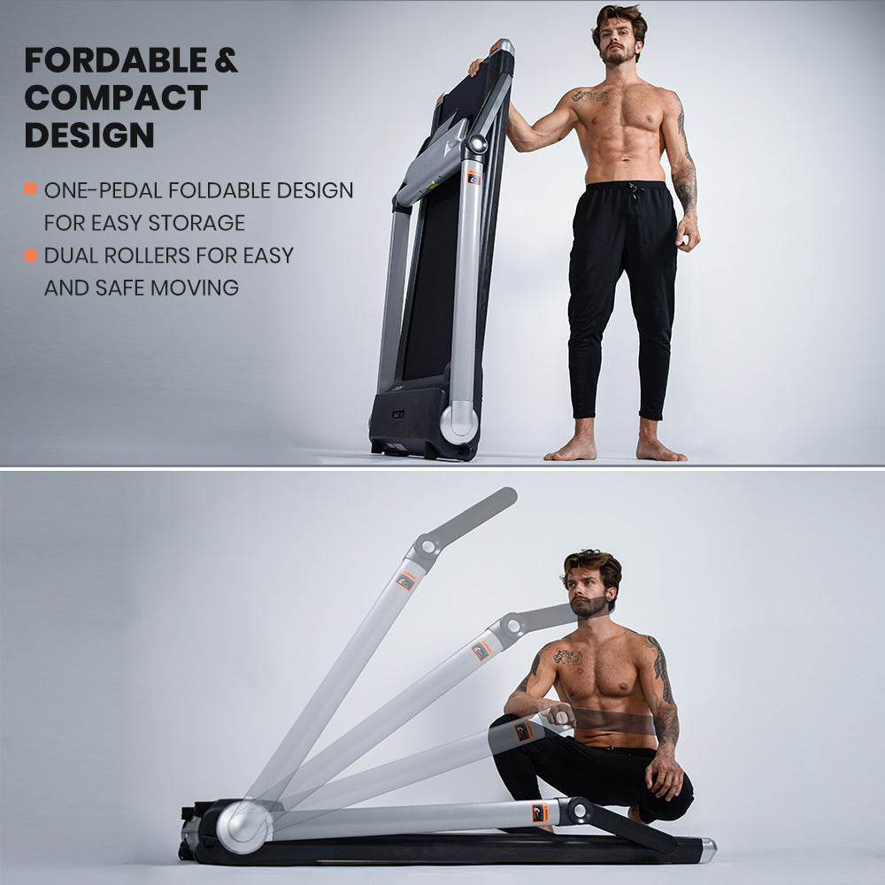 Sardine Sport T20 Motorized LED Screen Running&Jogging Folding Portable Treadmill