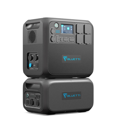BLUETTI Portable Power Station AC200MAX and B230 External Battery Module, Expand to 4096Wh LiFePO4 Battery Backup w/ 4 2200W AC Outlets, Solar Generator for Home Use, Power Outage, Road Trip