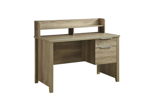 Study Desk with 2 Drawers Natural Wood like MDF Office Desk Table