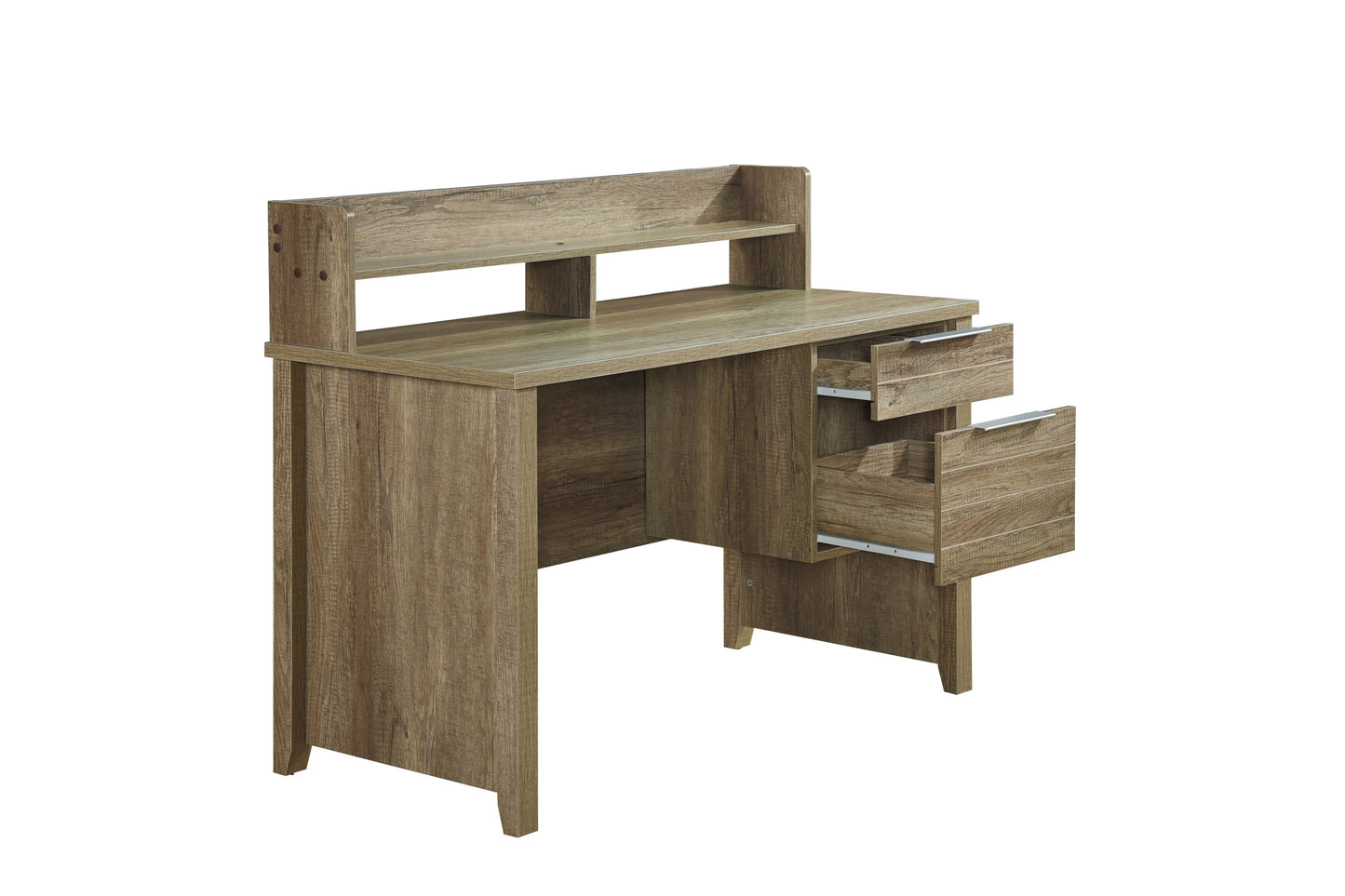 Study Desk with 2 Drawers Natural Wood like MDF Office Desk Table