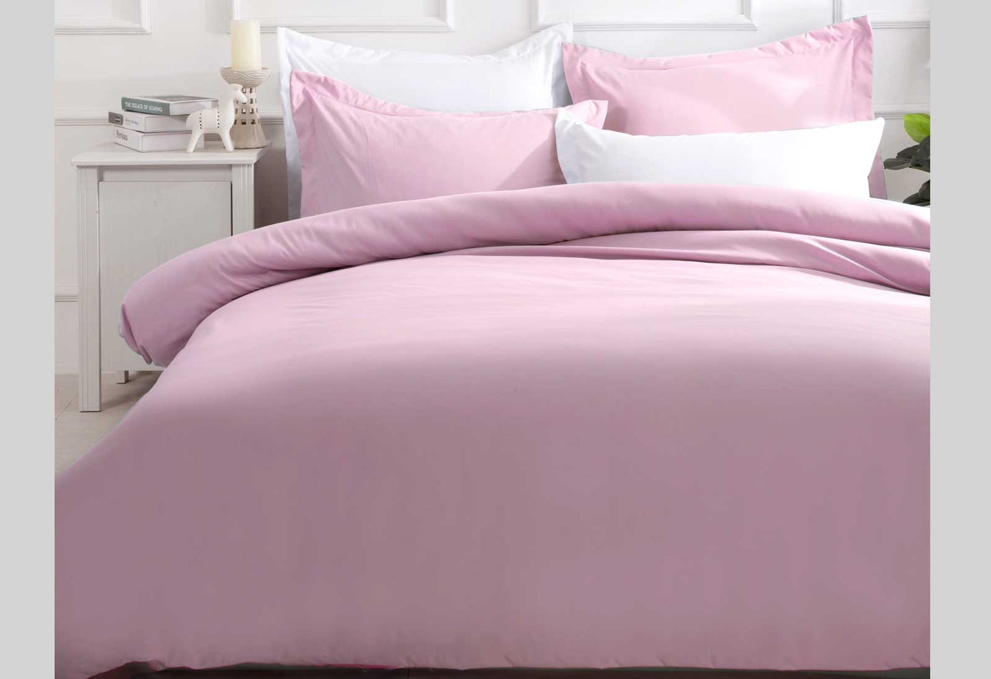 Luxton Queen Size Pink Quilt Cover Set (3PCS)