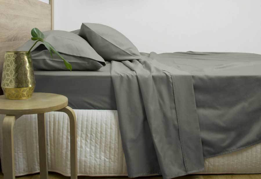 Ardor Super King Size 3000TC Cotton Rich Sheet Set (Charcoal Color)