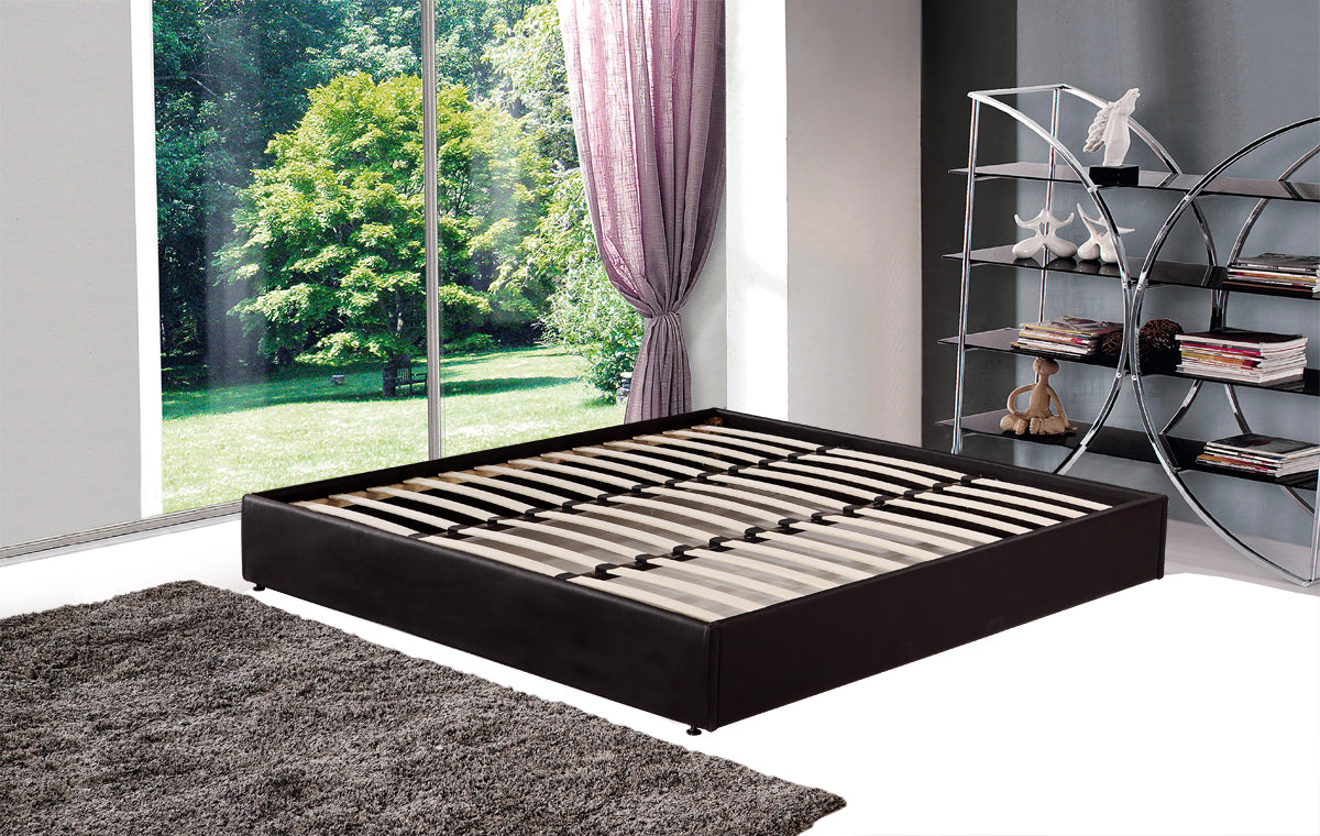 PU Leather King Bed Ensemble Frame