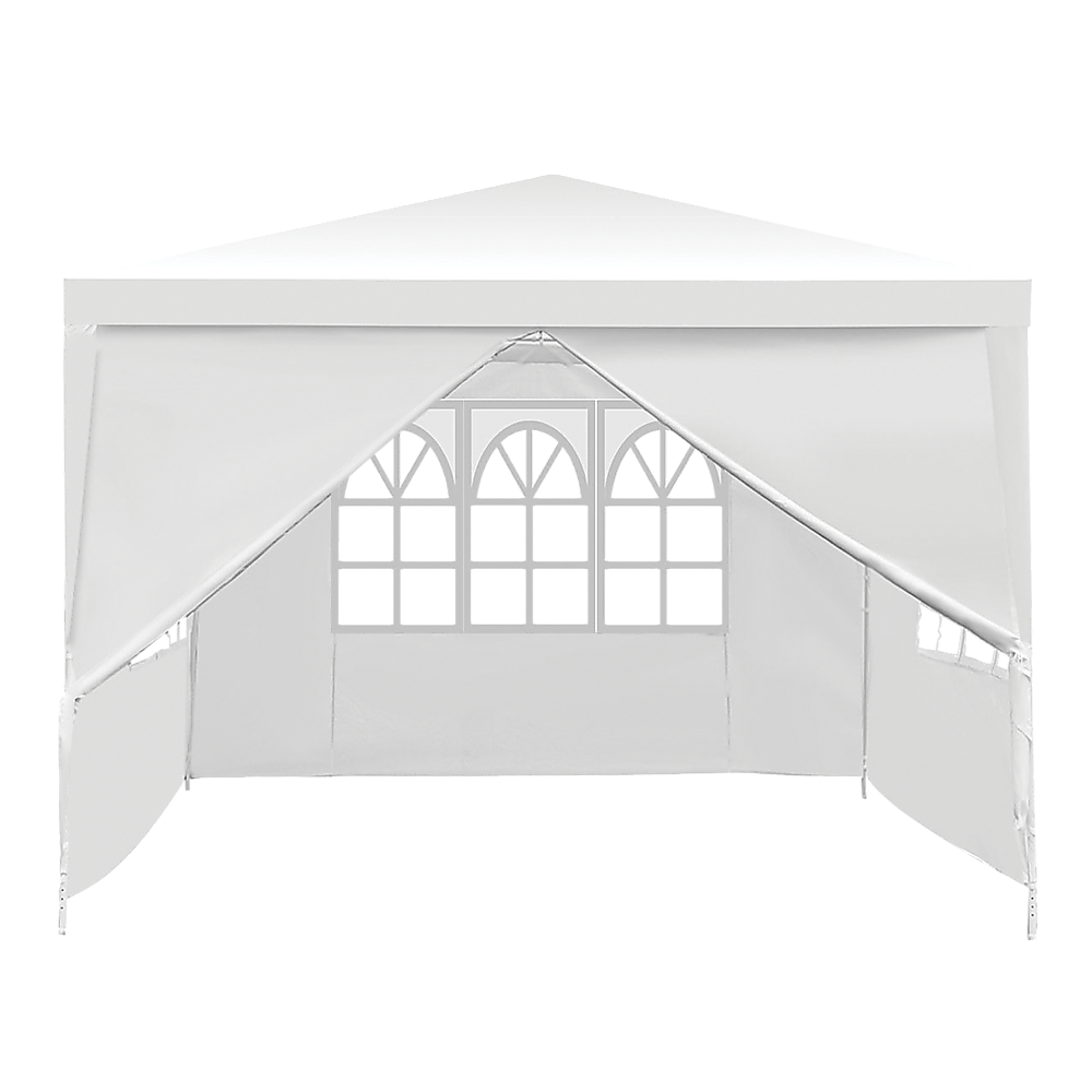3x3m Gazebo Outdoor Marquee Tent Canopy White
