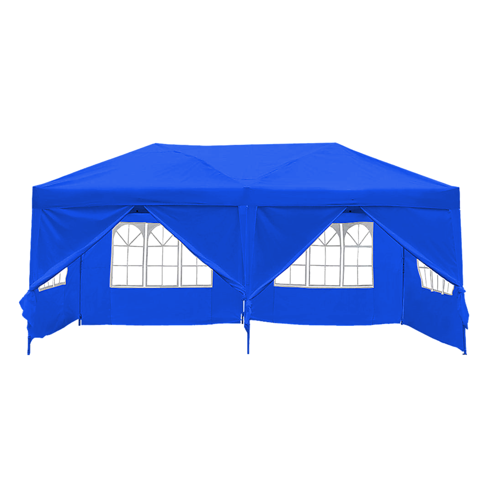 3x6m Gazebo Outdoor Marquee Tent Canopy Blue