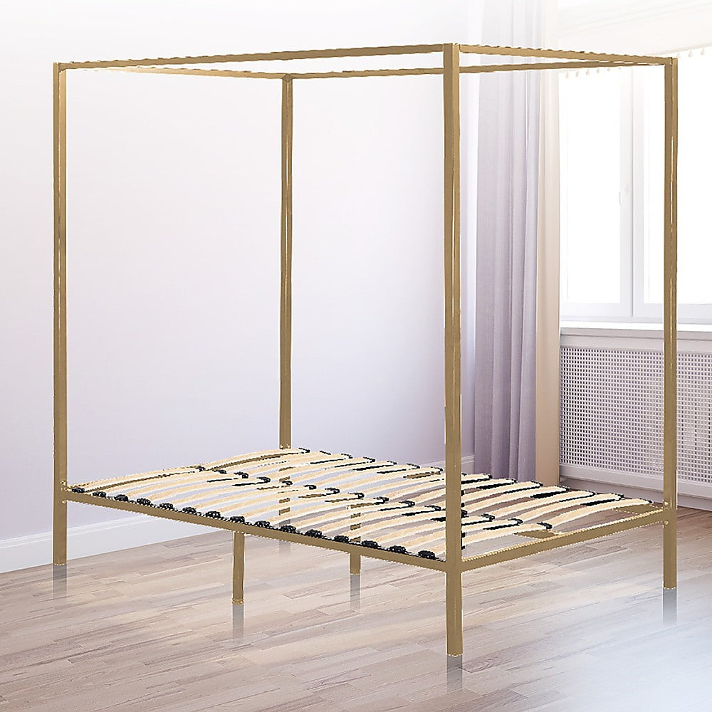 4 Four Poster Queen Bed Frame