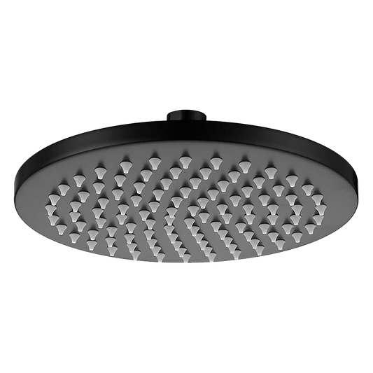 200mm Shower Head Round 304SS Showerhead Electroplated Matte Black Finish