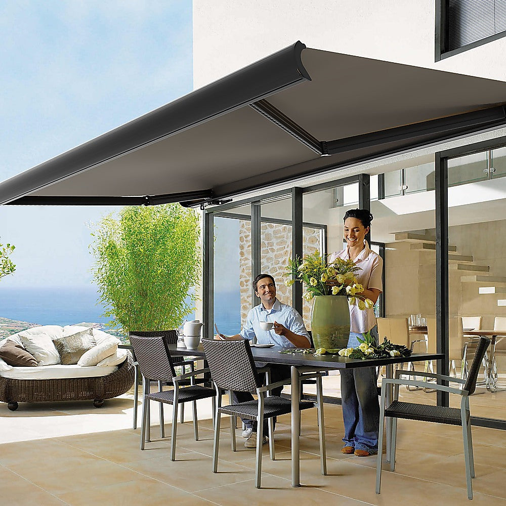 Heavy Duty Full Cassette Motorised Awning - 4.0m x 3.0m