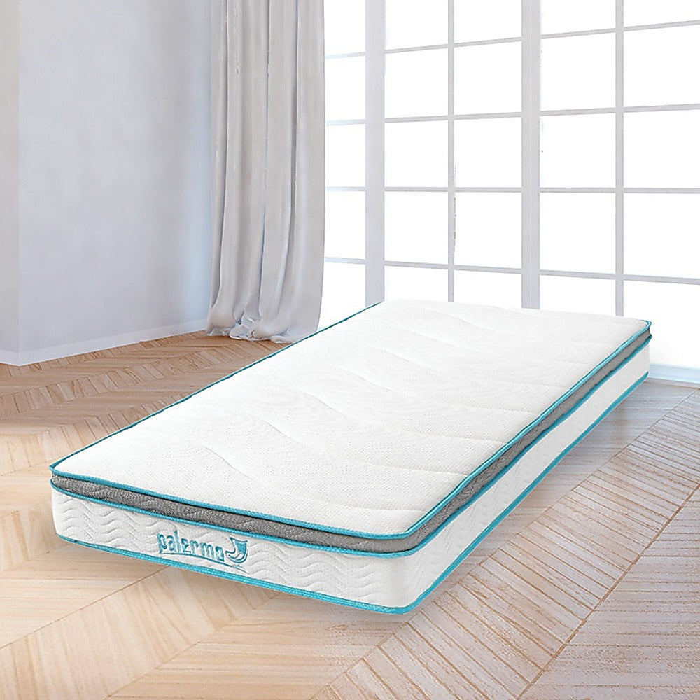 Palermo King Single 20cm Memory Foam and Innerspring Hybrid Mattress