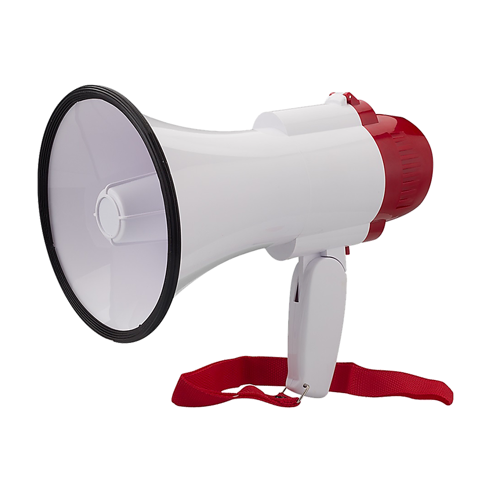 Audio Megaphone 25 Watt Bull Horn with Siren