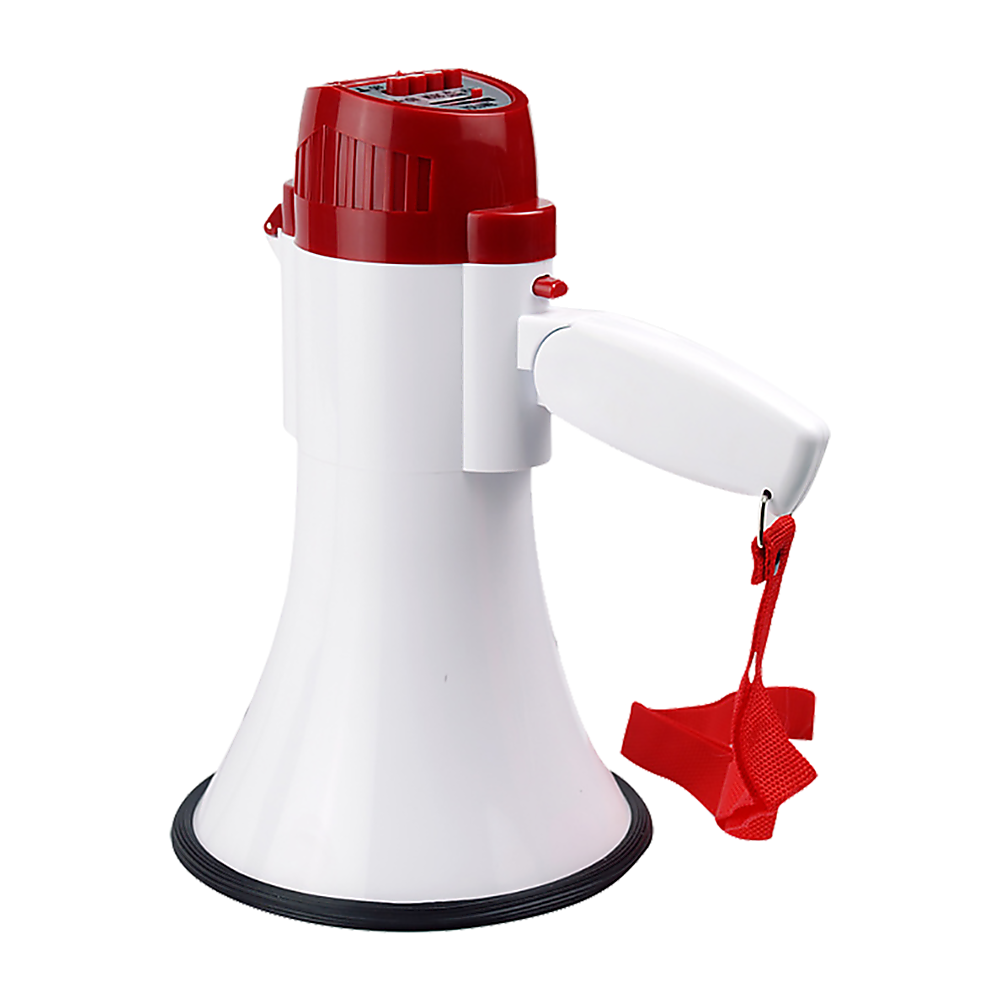 Audio Megaphone 25 Watt Bull Horn with Siren