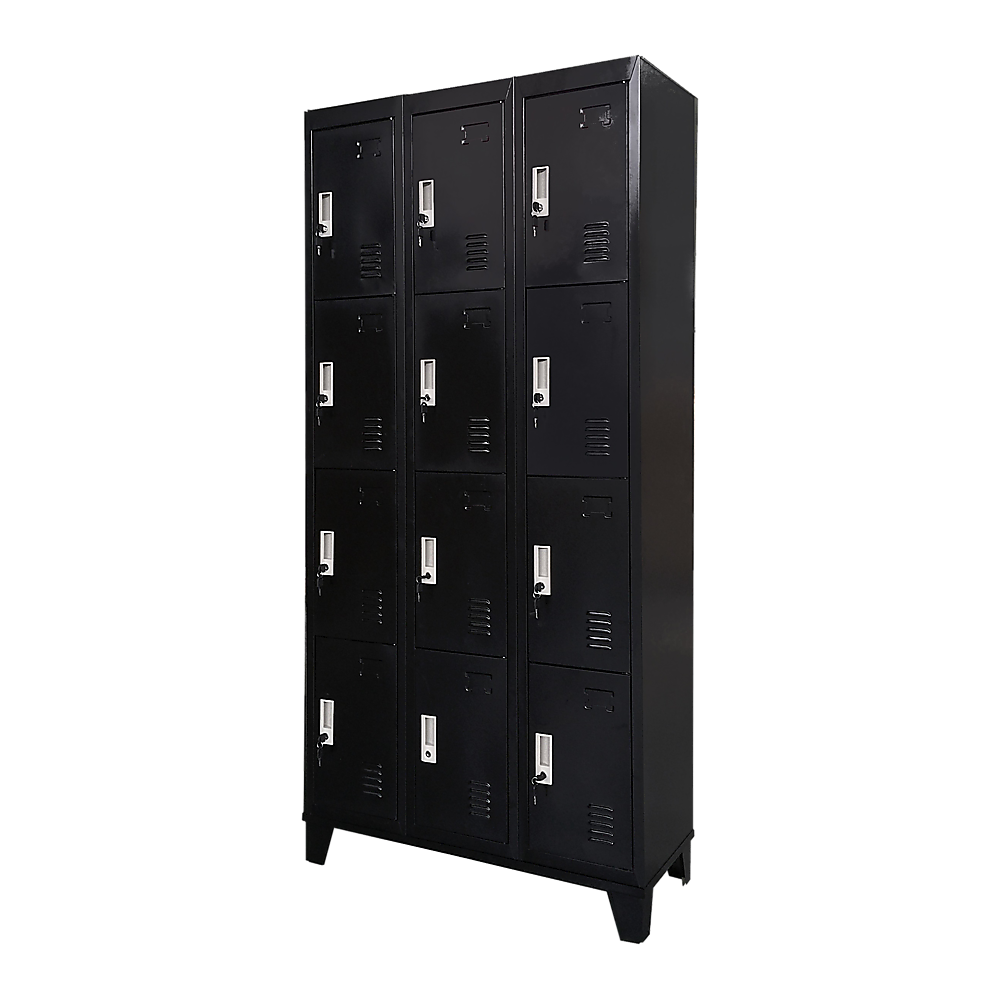 12 Door Locker - Office/Gym - Black