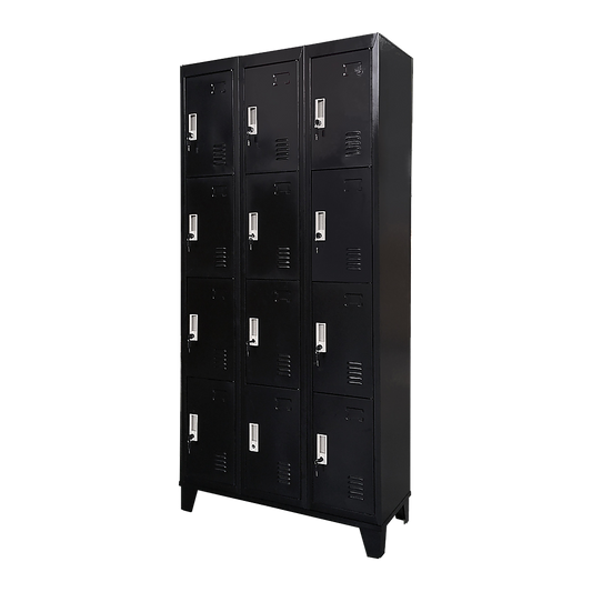 12 Door Locker - Office/Gym - Black