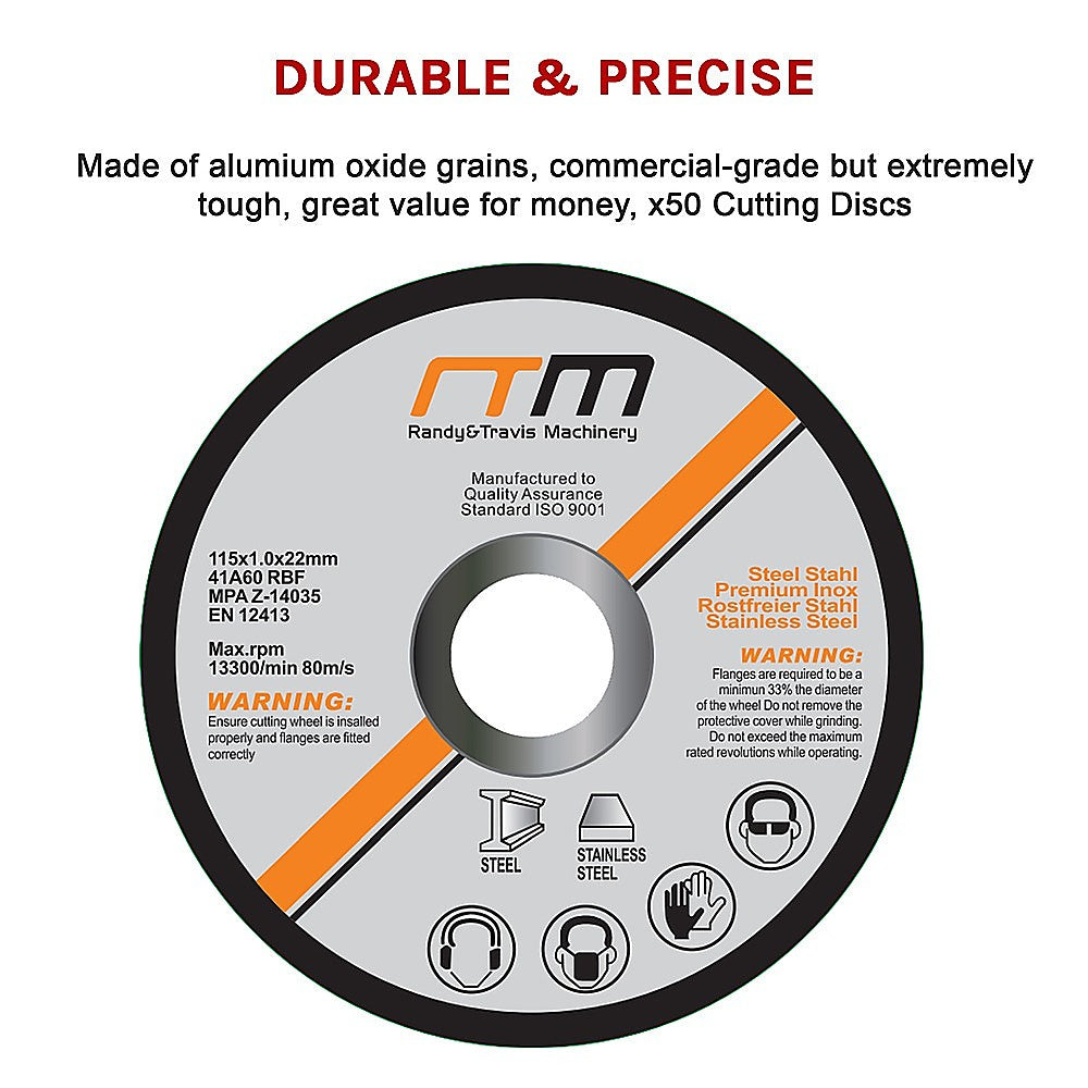 115mm 4.5" Cutting Disc Wheel for Angle Grinder x 50